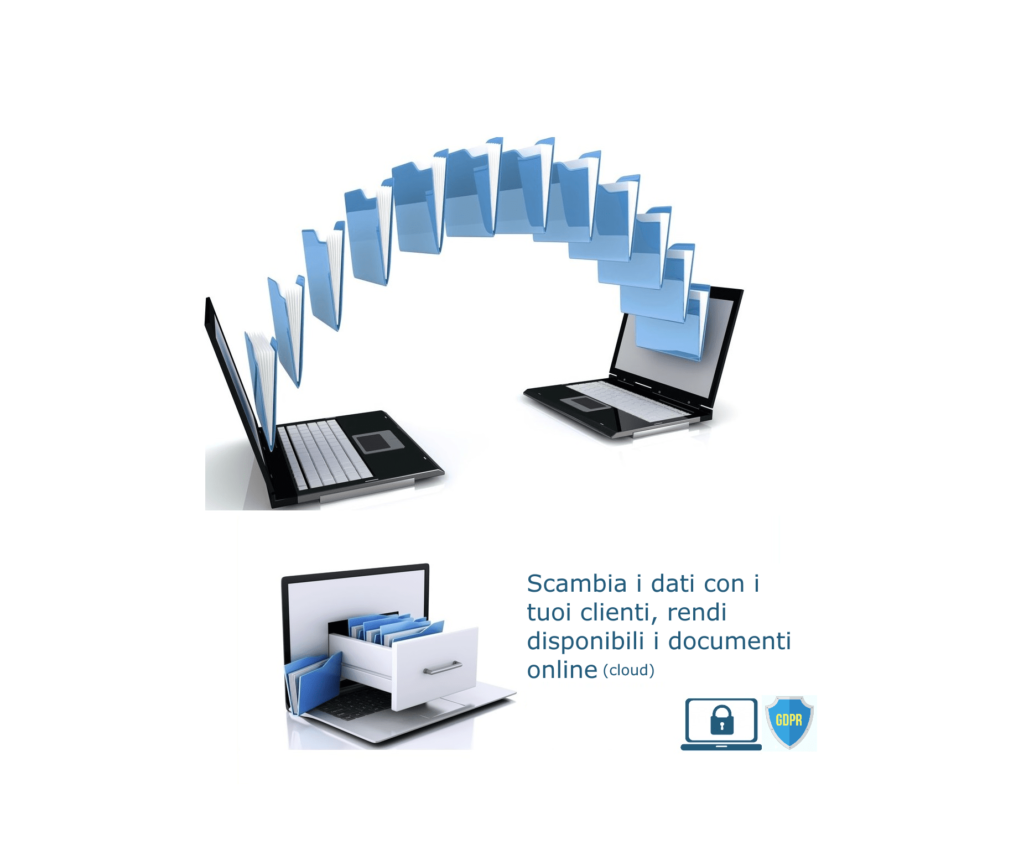 Immagine che rappresenta un cassetto digitale per servizi digitali per Commercialisti, al fine di scambiare e archiviare i documenti